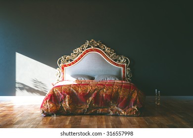 Dark Baroque Bedroom Interior