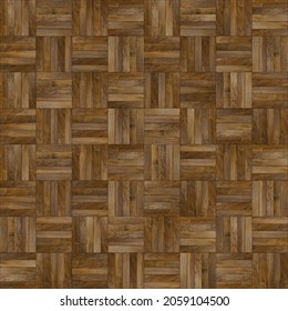 dark basket wood parquet diffuse Map texture. Seamless Texture.