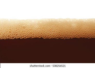 Dark Beer Bubbles Closeup