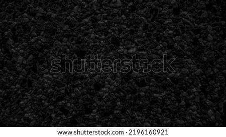 Dark black Background texture of stone wall