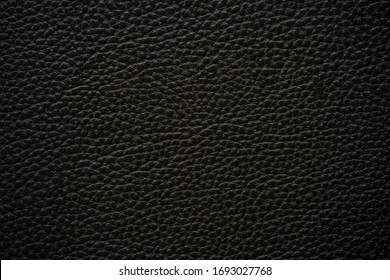 Dark Black Leather Texture Backgorund