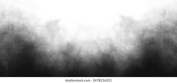 El humo negro oscuro