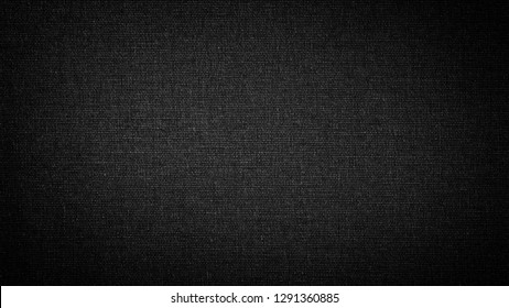 Dark Black White Linen Canvas. The Background Image, Texture.