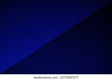 Dark blue abstract modern background for design. Geometric shape. Diagonal line and triangles. Gradient. Matte texture. Minimal. Template.