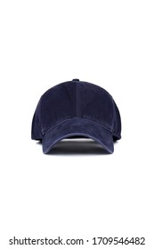 Dark Blue Baseball Cap Isolated On White Background