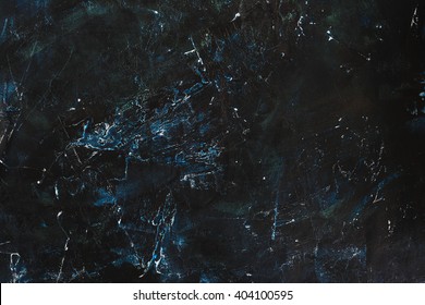 Dark Blue, Black Marble, Slate Background, With Great Textures. Trend Food Background. Top View. 