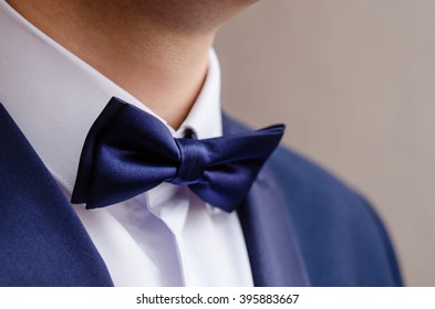 Dark Blue Bow Tie