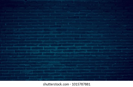 Vector Illustration Night Blue Brick Wall Stock Vector (Royalty Free ...