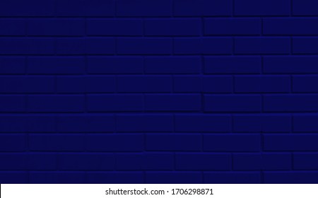Dark blue brick wall texture background