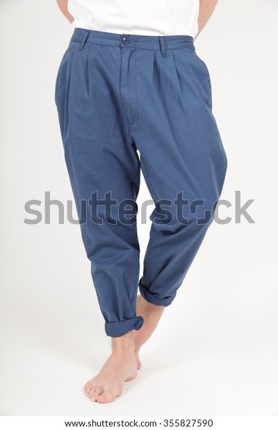 dark blue chino pants