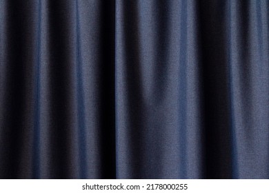  Dark Blue Curtain Background .