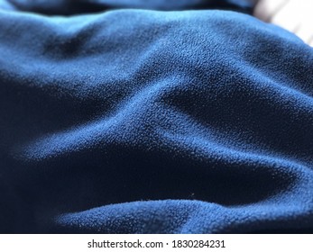 Dark Blue Fleece Textured Blanket.