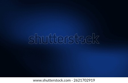 Dark Blue Gradient Abstract Background. Blurred Gradient with grain noise texture effect, elegant and futuristic good for wallpaper, copy space
