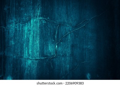 Dark blue and scary grunge wall concrete cement texture background - Shutterstock ID 2206909383