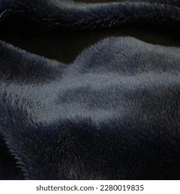 Dark blue smooth thread textile