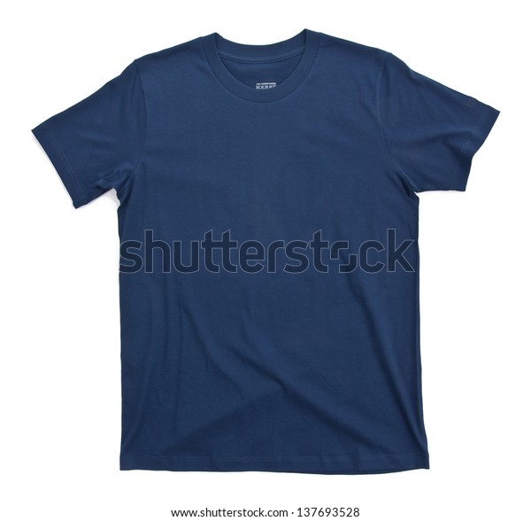 Dark Blue Tshirt Template Ready Your Stock Photo (Edit Now) 137693528