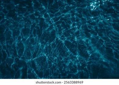 dark blue water texture close up