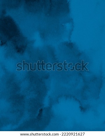 Dark Blue Watercolour Background, Digital Paper, Indigo Texture