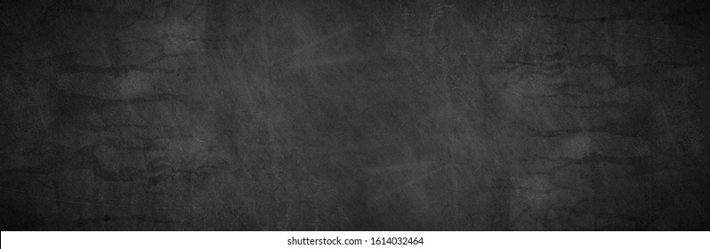 Dark board dust chalkboard background texture in back to school bg for black friday blackground foods white chalk graphic  Grey gradient table top view grunge patterned blackboard  Food bacground 