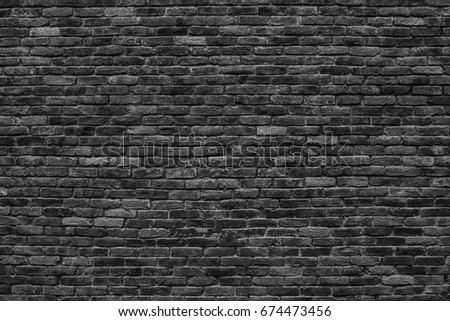 dark brick wall, the black block as a background texture