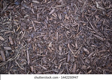 Dark Brown Bark Mulch Background