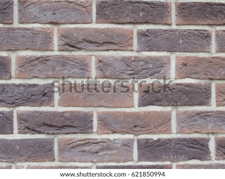 Dark brown bricks