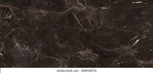dark brown marble texture background used for ceramic wall tiles and floor tiles surface - Shutterstock ID 1844528731