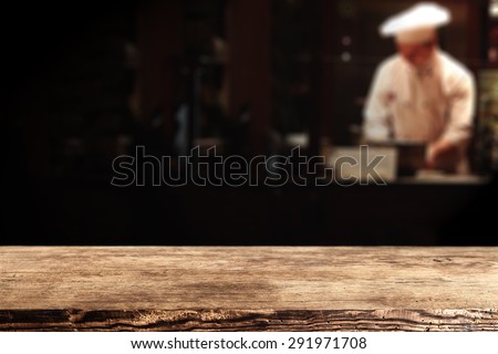 dark brown old top place and cook in bar 