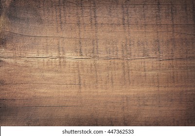 Dark Brown Scratched Wooden Cutting Board. Wood Texture