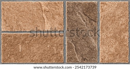 Dark brown stone wall background, grouted carved stones, interior exterior design, parking tiles random stone blocks, paving tiles, elevation tiles, architectural brick work.