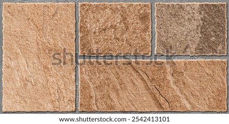 Dark brown stone wall background, grouted carved stones, interior exterior design, parking tiles random stone blocks, paving tiles, elevation tiles, architectural brick work.
