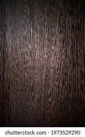 Dark Brown Striped Kitchen Worktop Texture. 