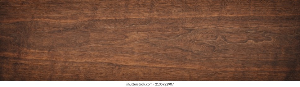 dark brown wood texture, old walnut boards. wooden panel background - Shutterstock ID 2135922907