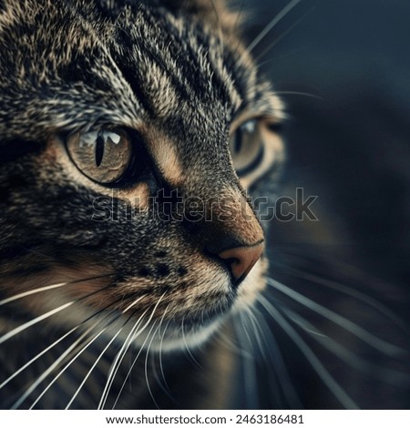dark cat face, With the ferocity of a cat
