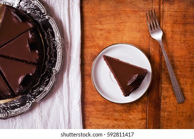 Dark Chocolate Cake, Directly Above