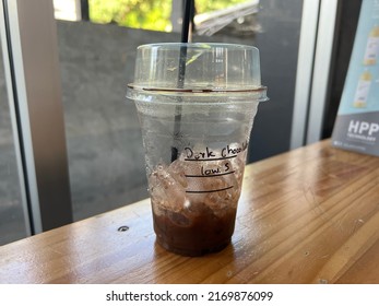 Dark Chocolate Drink Low Sugar, 19 June 2022, Buriram Province.