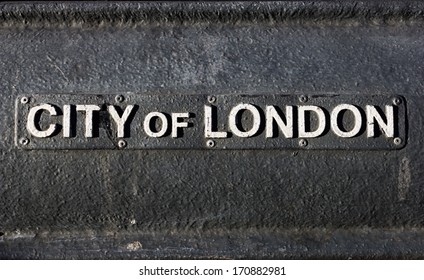 A Dark City Of London Sign