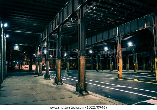 Dark City Tunnel Street Alley Night Stock Photo Edit Now