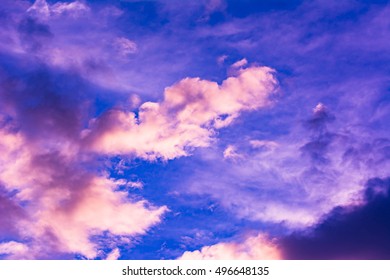 Ultraviolet Sky Clouds Beautiful Nature Texture Stock Photo (Edit Now ...