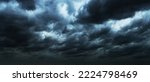 Dark clouds before a thunder-storm.