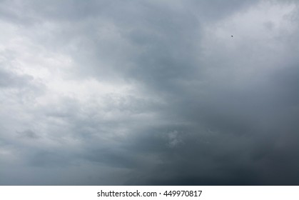 dark clouds before a thunder-storm