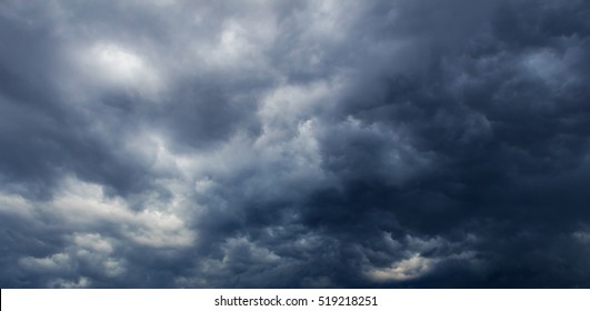 Dark Clouds Before Thunderstorm, Cloudy Sky