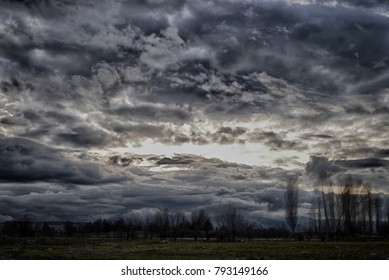 Dark clouds cloudscape