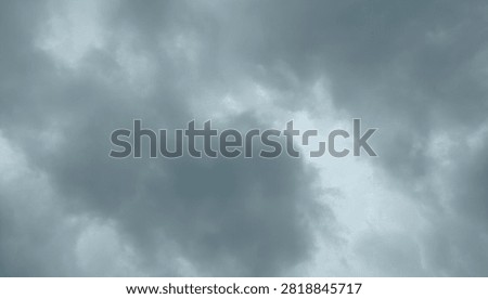 Dark clouds could be seen before the rain fell.