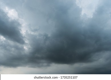 Dark clouds fill the sky.
