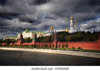 Dark Clouds Gathering Above Kremlin, Moscow, Russia