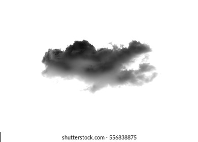 Dark Clouds On White Background