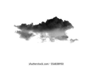 Dark Clouds On White Background