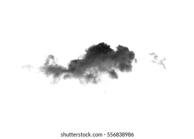 Dark Clouds On White Background