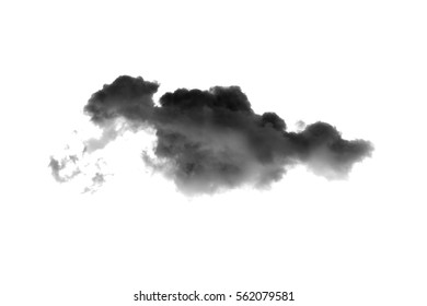 Dark Clouds On White Background